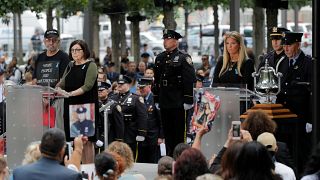 Mourners use reading of 9/11 victims' names to criticise Rep. Omar and decry gun violence