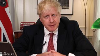 Boris Johnson adressing the nation