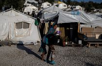 Le camp de réfugiés de Moria (Lesbos, Grèce), le 01/09/2019