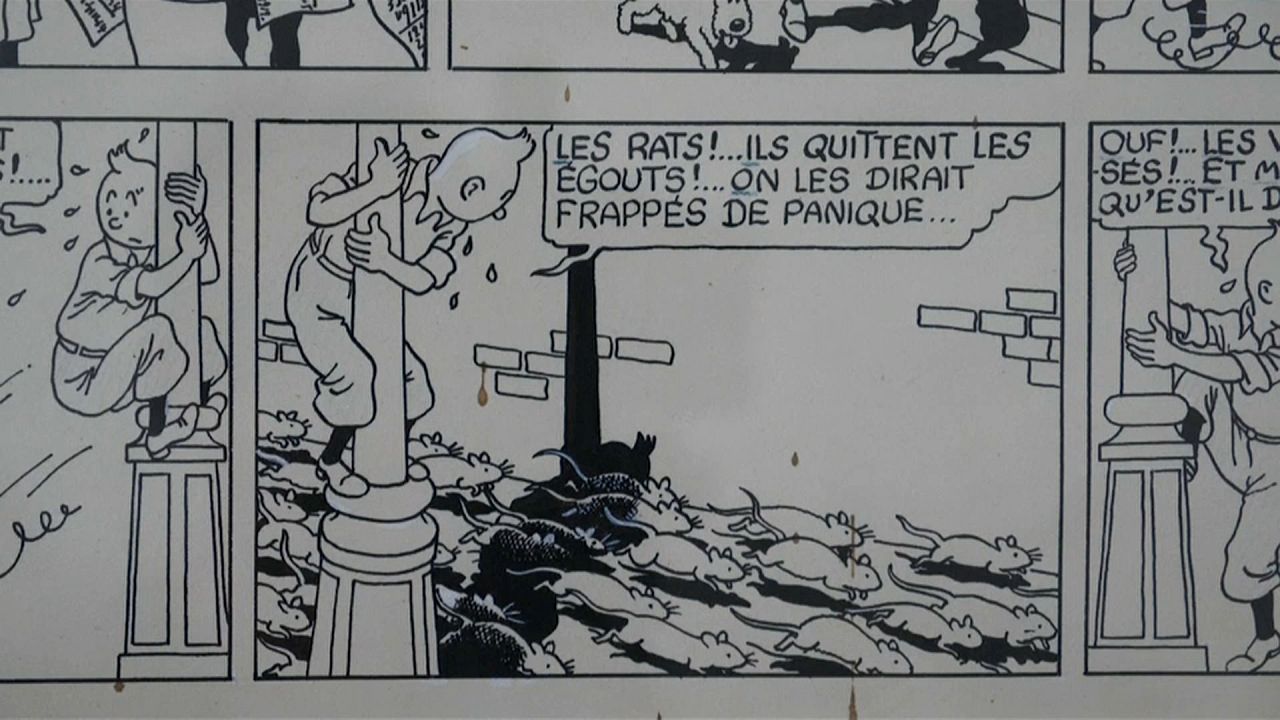 Tintin : une planche de "L'étoile mystérieuse" aux enchères le 18 septembre Tintin : une planche de "L'étoile mystérieuse" aux enchères le 18 septembre