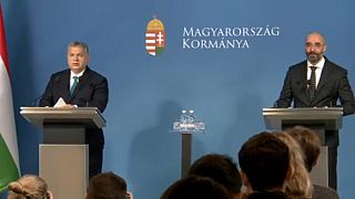 Hungarian PM Viktor Orban holds first government news conference of 2019