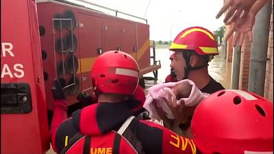 Watch: Spanish authorities rescue those stranded by floodwaters