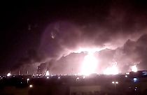 Пожар на НПЗ в Абкайке