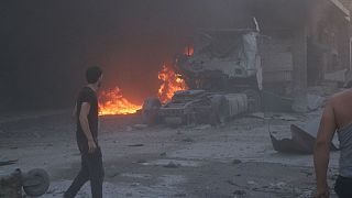 حمله هوایی ارتش سوریه به شهر «معره نعمان» در جنوب استان ادلب