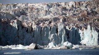 The Wahlenberg Glacier is seen in Oscar II land at Spitsbergen in Svalbard, Norway, August 5, 2019.