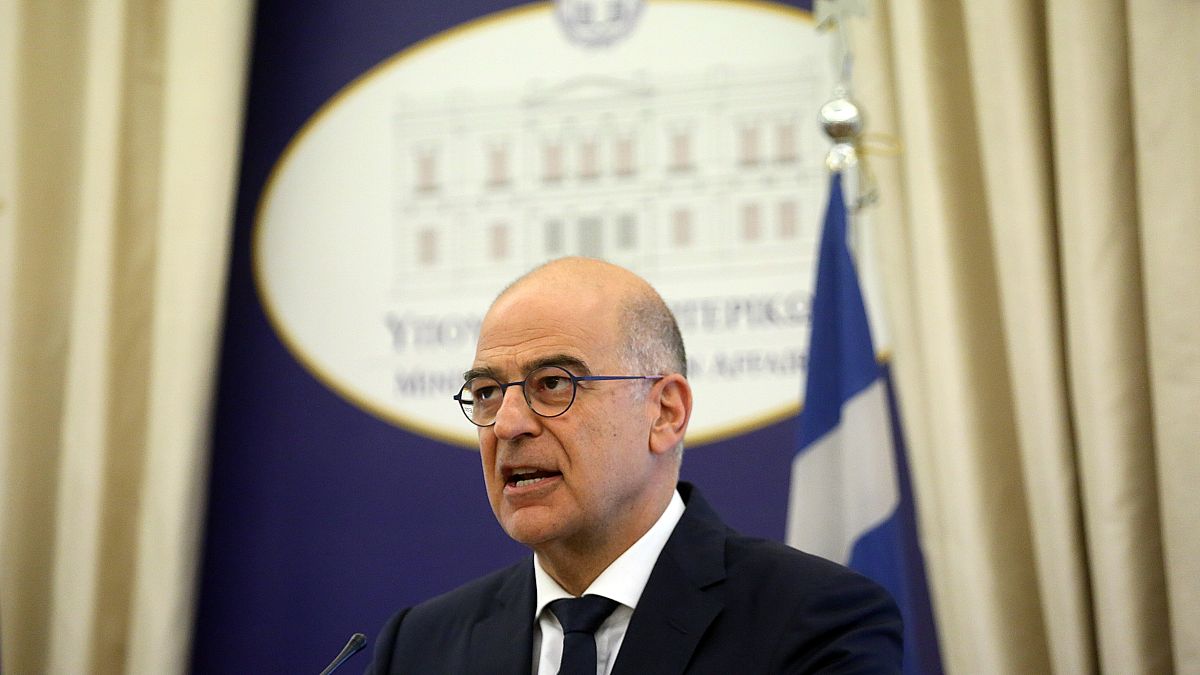 Ο υπουργός Εξωτερικών της Ελλάδας Νίκος Δένδιας 
