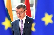  Czech Republic's Prime Minister Andrej Babis arrives to take part in a European Union leaders summit