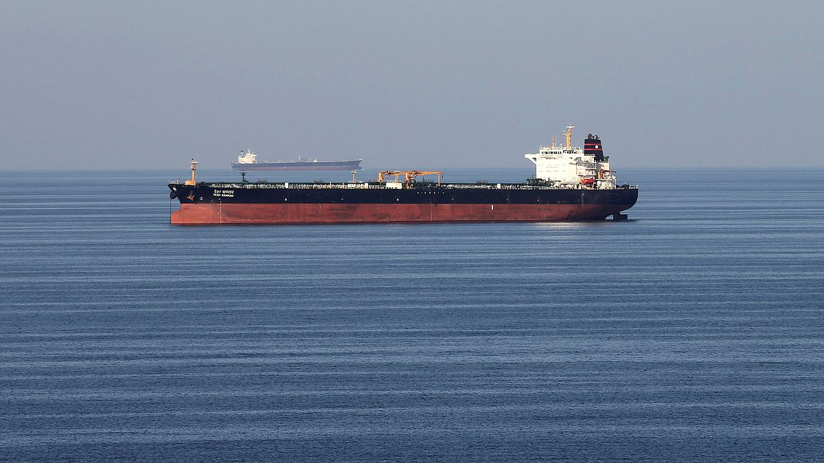 Oil tankers in the Strait of Hormuz on December 21, 2018.
