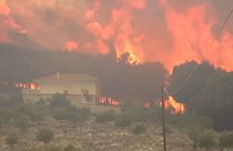 Grèce : l'île de Zante en proie aux flammes