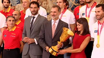 Basketball-Weltmeister: Auch König Felipe feiert mit