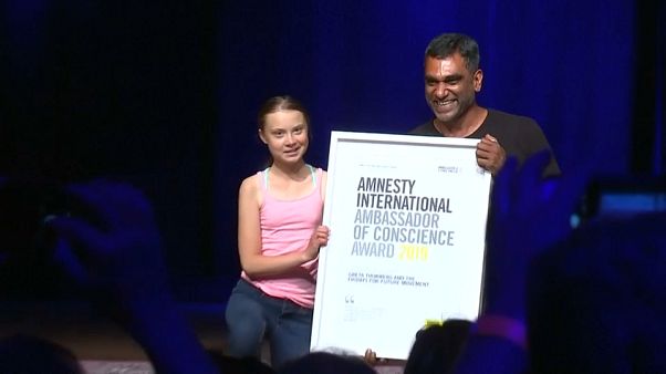 Kitüntetést kapott Greta Thunberg Kitüntetést kapott Greta Thunberg