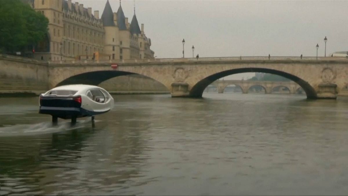 Watch: Paris tests 'flying taxi' as future of city transport
