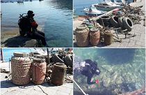 Αφαίρεσαν 800 κιλά σκουπίδια από τον βυθό στο Τολό (vid)