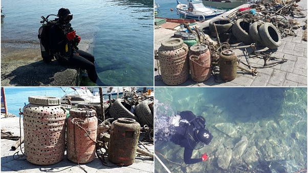 Αφαίρεσαν 800 κιλά σκουπίδια από τον βυθό στο Τολό (vid) Αφαίρεσαν 800 κιλά σκουπίδια από τον βυθό στο Τολό (vid)