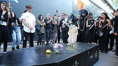 Black is back in for fashion funeral at final day of Fashion Week Black is back in for fashion funeral at final day of Fashion Week