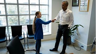 When Greta met Obama: 'You and me, we're a team,' says former US president