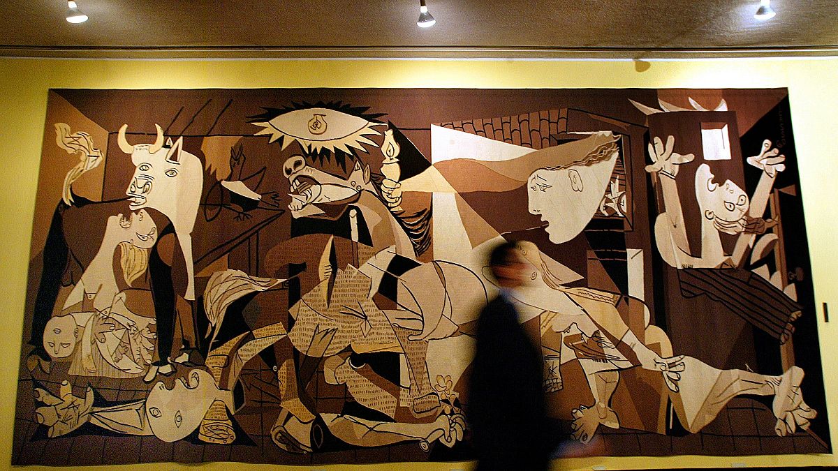 El tapiz de " el Guernica" en la ONU