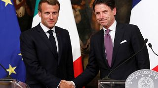 Emmanuel Macron forja aliança com Giuseppe Conte