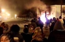 Protesters set fire to local government building in Argentina after teacher deaths