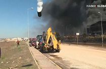 ویدئو؛ انفجار مهیب کارخانه مواد شیمیایی در ترکیه