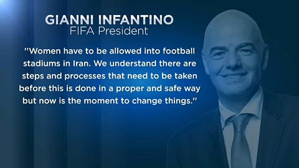 FIFA Başkanı Infantino'dan İran'a çağrı: Kadınların stadyumlara girme zamanı FIFA Başkanı Infantino'dan İran'a çağrı: Kadınların stadyumlara girme zamanı