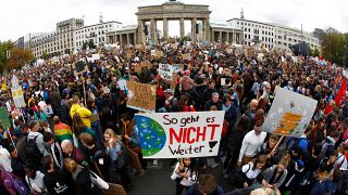 People take part in the Global Climate Strike of the movement Fridays for Future, in Berlin, Germany, September 20, 2019. 