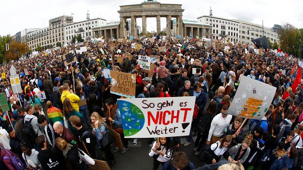 People take part in the Global Climate Strike of the movement Fridays for Future, in Berlin, Germany, September 20, 2019. People take part in the Global Climate Strike of the movement Fridays for Future, in Berlin, Germany, September 20, 2019.