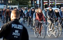 Német környezetvédők felvonulása Berlinben 2019. szeptember 20-án