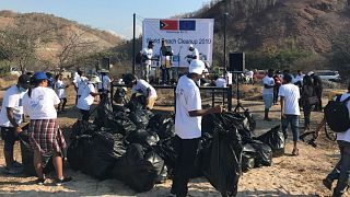 EU organises beach cleanup events worldwide to raise awareness of marine pollution