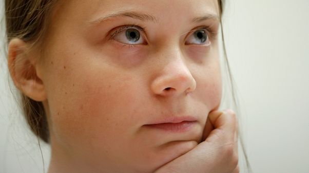 Sixteen year-old Swedish climate activist Greta Thunberg. Sixteen year-old Swedish climate activist Greta Thunberg.