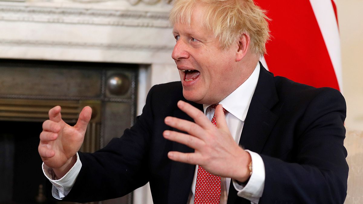Britain's Prime Minister Boris Johnson during a meeting at Downing Street in London, Britain September 20, 2019