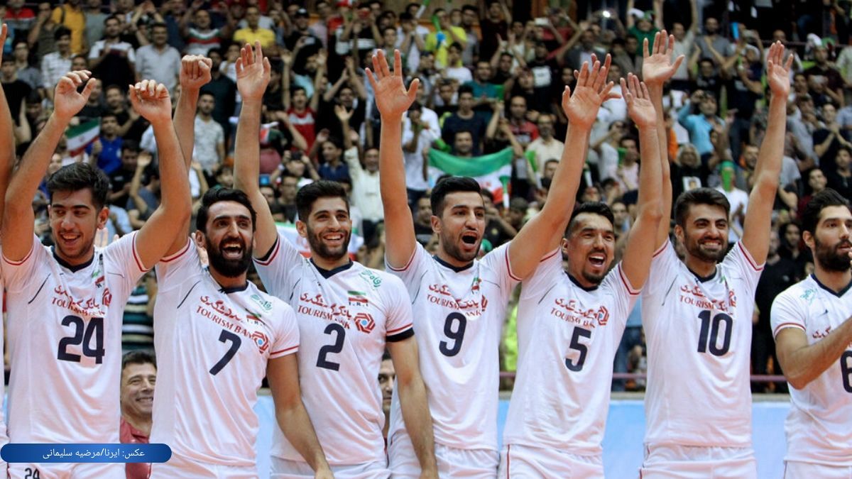 تیم ملی والیبال ایران بر بام آسیا ایستاد