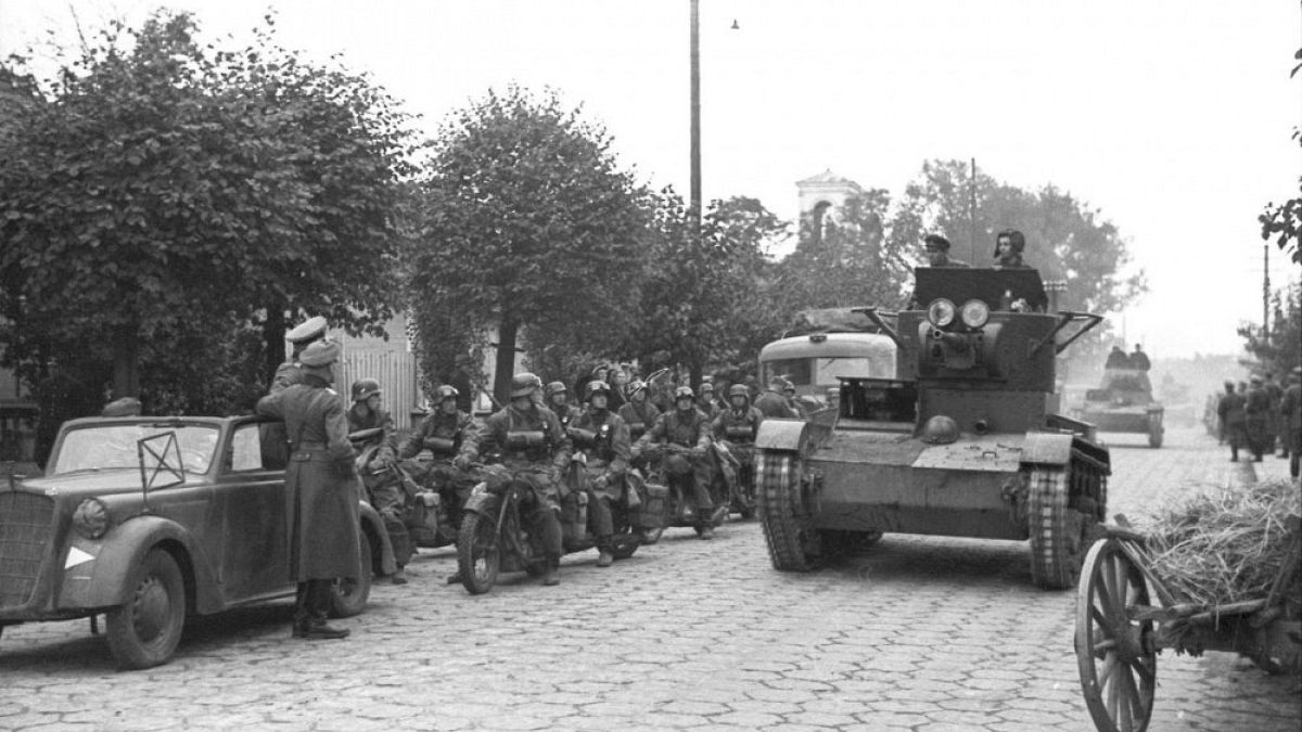 Вермахт и Красная армия на улицах Брест-Литовска 22 сентября 1939