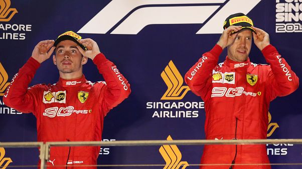 Termina la 'sequía' de Vettel para firmar el primer doblete de Ferrari en dos años Termina la 'sequía' de Vettel para firmar el primer doblete de Ferrari en dos años