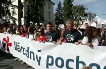 Manifestación en Eslovaquia para prohibir el aborto