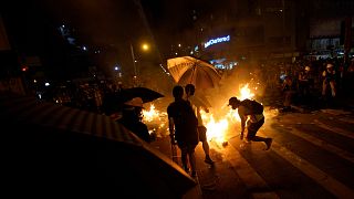 Police fire pepper spray in latest unrest in Hong Kong