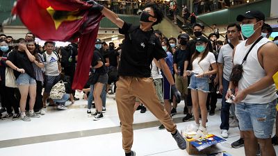 Wieder Proteste in Hongkong - Großes Polizeiaufgebot