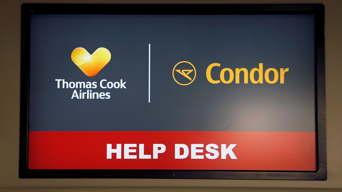 Havaalanında iptal edilen uçuşlar için "Yardım Masası" ekranı