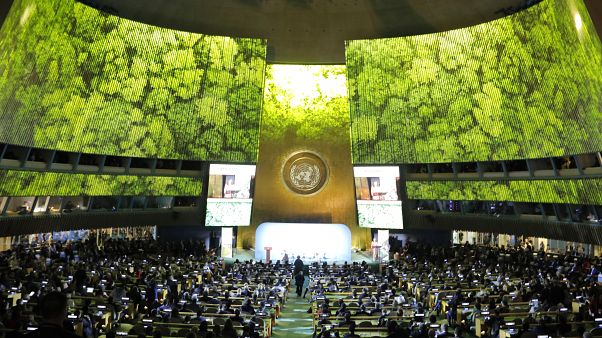 Sede de las Naciones Unidas en Nueva York, Estados Unidos. El 23 de septiembre de 2019. Sede de las Naciones Unidas en Nueva York, Estados Unidos. El 23 de septiembre de 2019.