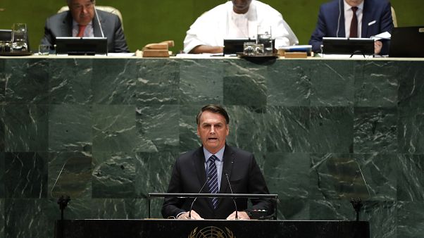 Bolsonaro'dan BM'de Amazon tepkisi: Ormanlar dünyanın değil Brezilya'nın Bolsonaro'dan BM'de Amazon tepkisi: Ormanlar dünyanın değil Brezilya'nın