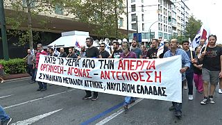 Всеобщая забастовка в Греции - первая при новом правительстве