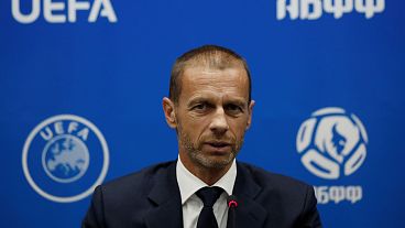 UEFA Başkanı Aleksander Ceferin UEFA Başkanı Aleksander Ceferin