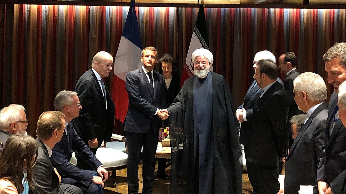 Macron ile Ruhani ile New York'ta görüştü.