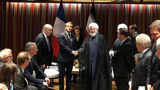 Macron ile Ruhani ile New York'ta görüştü.