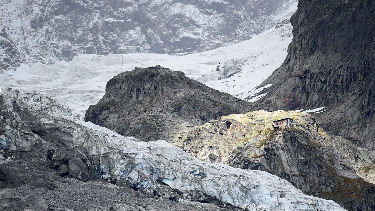 Italian roads and mountain huts evacuated as glacier on Mont Blanc risks collapse