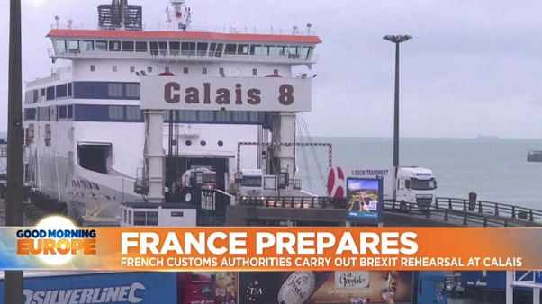 Calais carries out drills to prepare for Brexit disruption Calais carries out drills to prepare for Brexit disruption