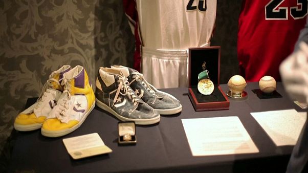 Watch: Babe Ruth's uniform and Magic Johnson's boots up for auction Watch: Babe Ruth's uniform and Magic Johnson's boots up for auction