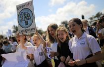 ده‌ها هزار دانش‌آموز نیوزیلندی در اعتراض به تغییرات آب و هوایی تجمع کردند