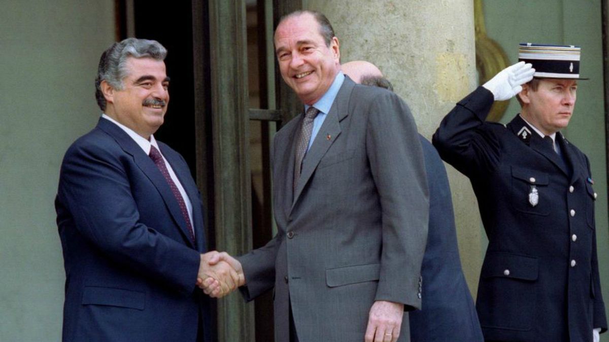 Refik Hariri ve Jacques Chirac