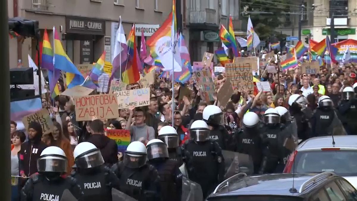 Homofobia en la Marcha del Orgullo Gay de Polonia
